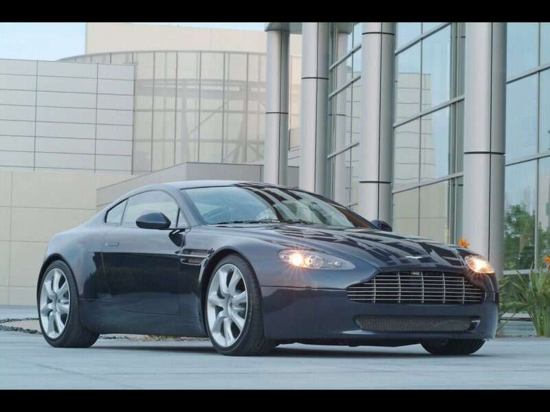 Black Aston Martin sports car