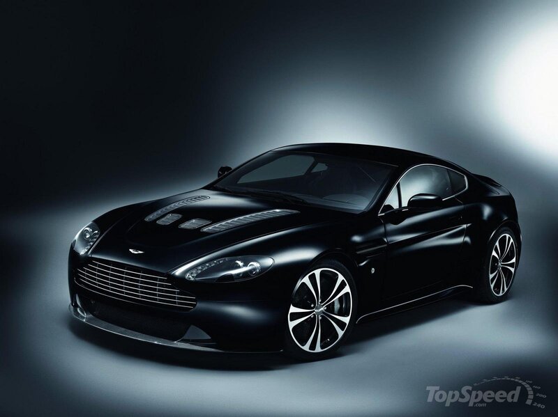 Black Aston Martin sports car