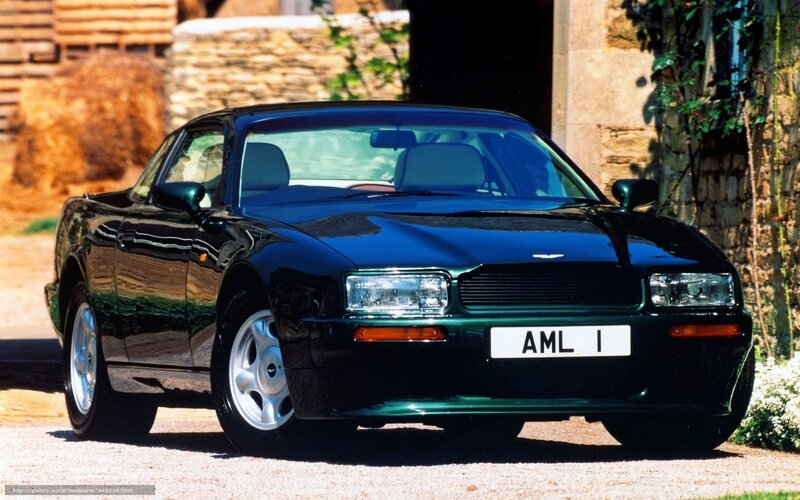 Black Aston Martin sports car