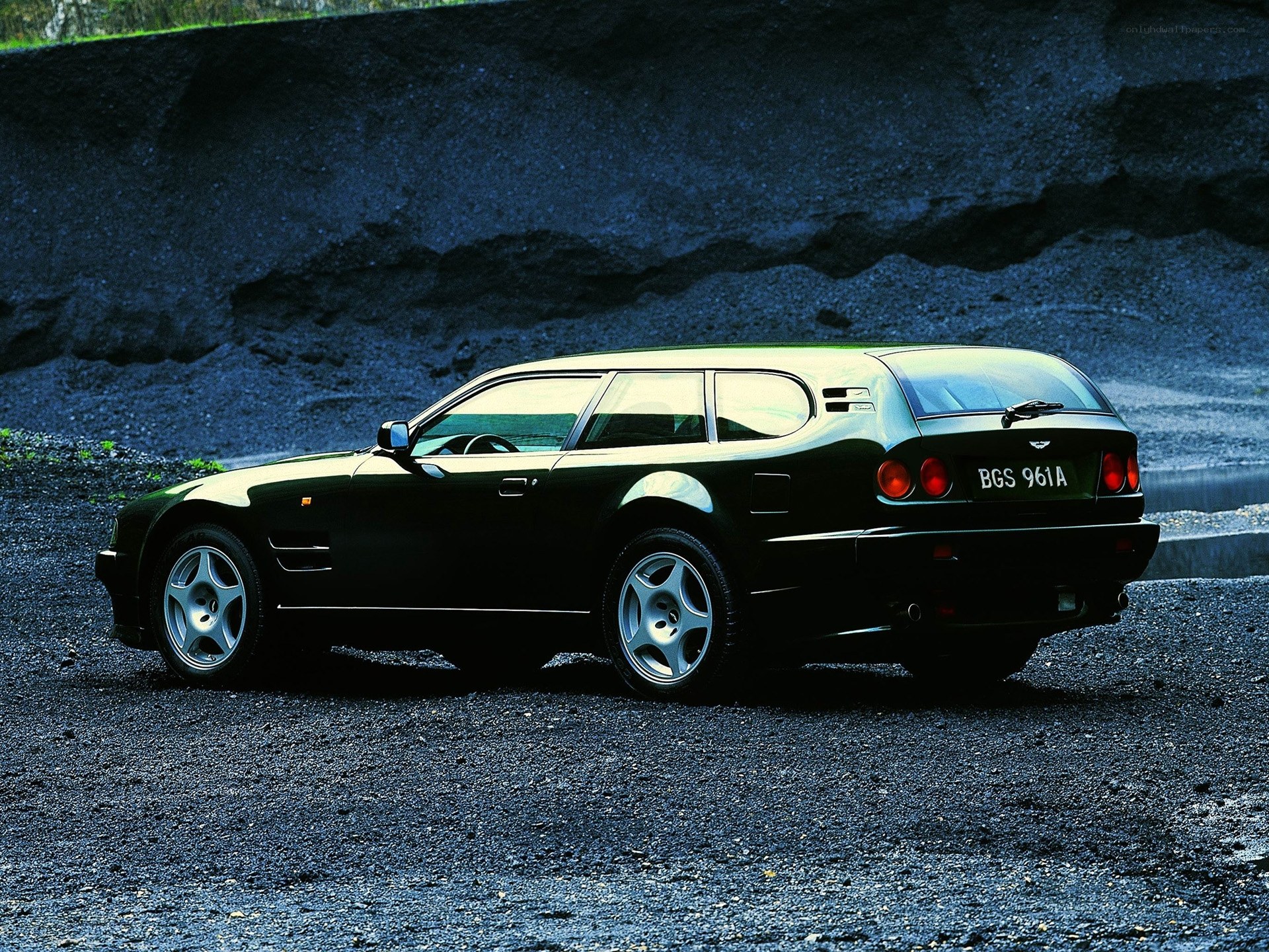 black aston martin station wagon