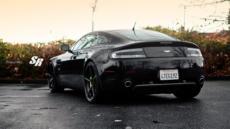 Black Aston Martin V8