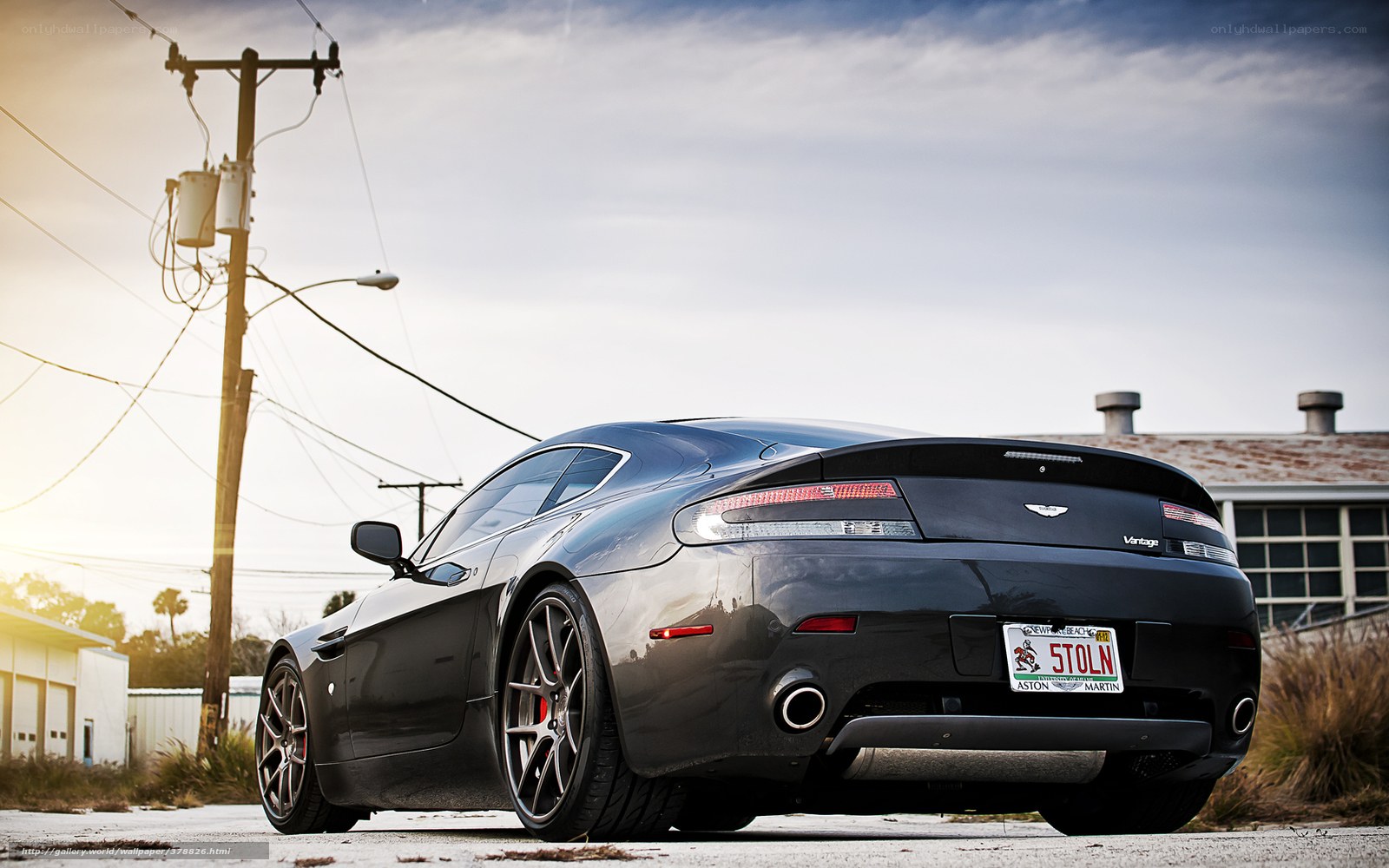 Black Aston Martin Vantage