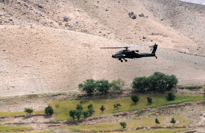 Black Attack Helicopter — Brown, Neutral