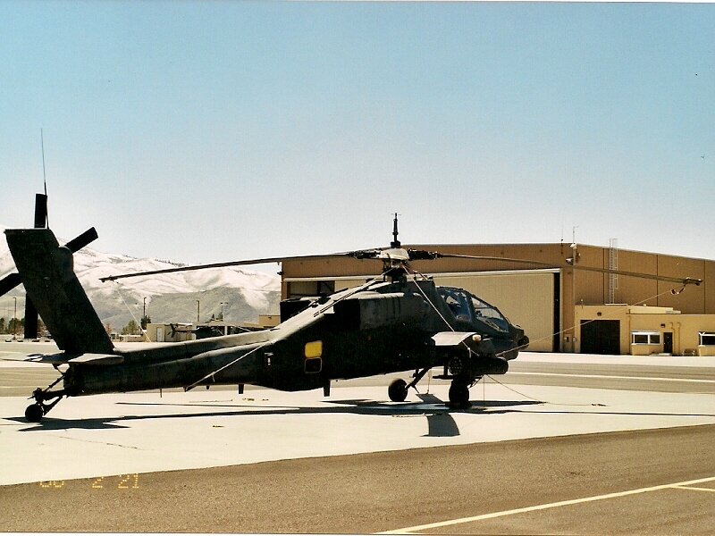 Black Attack Helicopter — Green