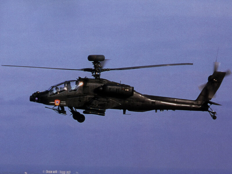 Black Attack Helicopter