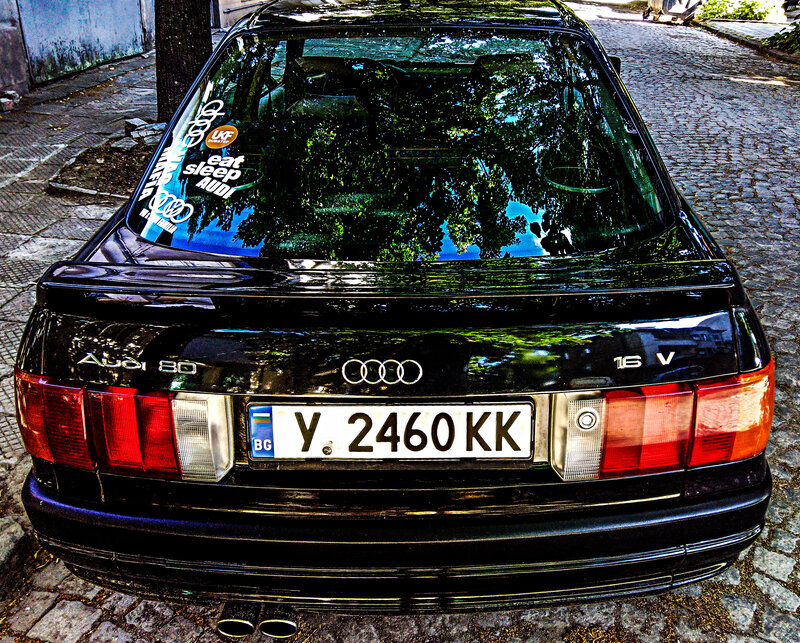 Black Audi 80 Car — Calm