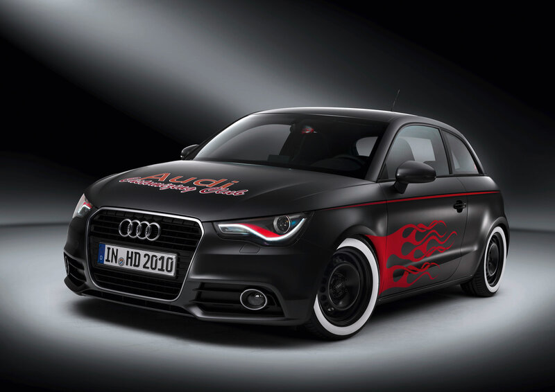 Black Audi A1 Car — Dramatic