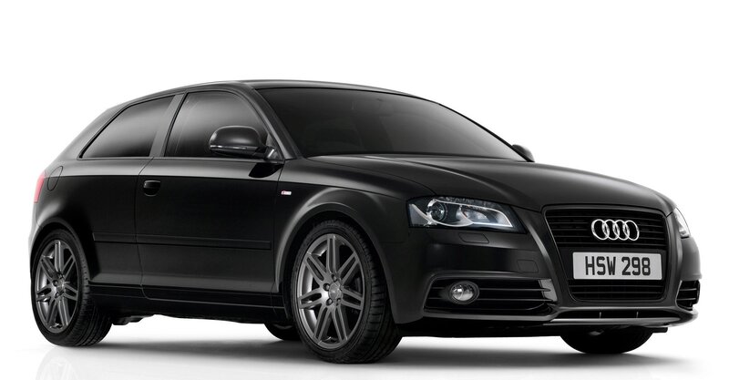 black audi a3 hatchback