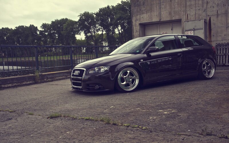 black audi a3 hatchback