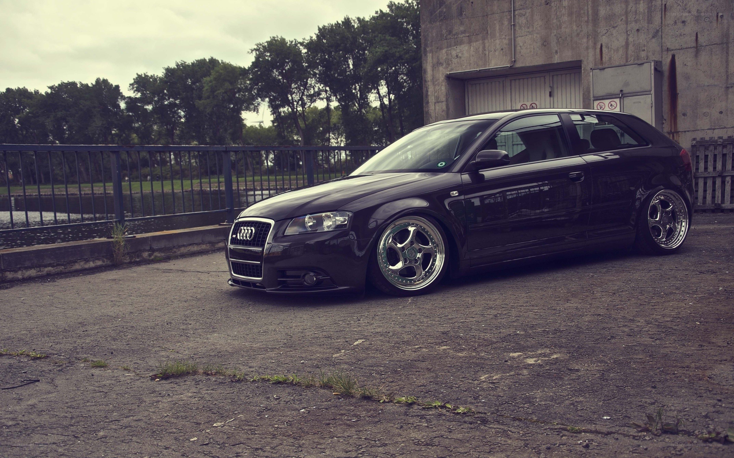 black audi a3 hatchback