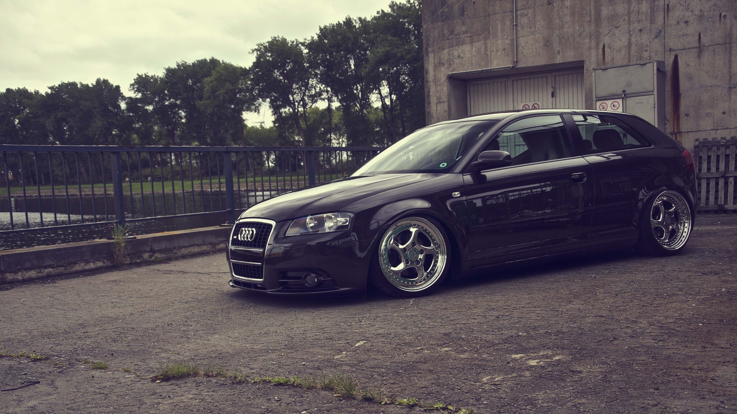 black audi a3 hatchback