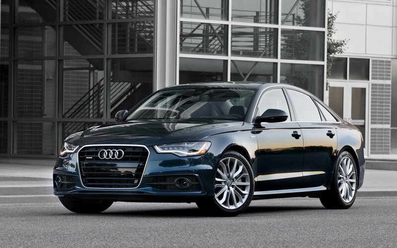 Black Audi A6 sedan