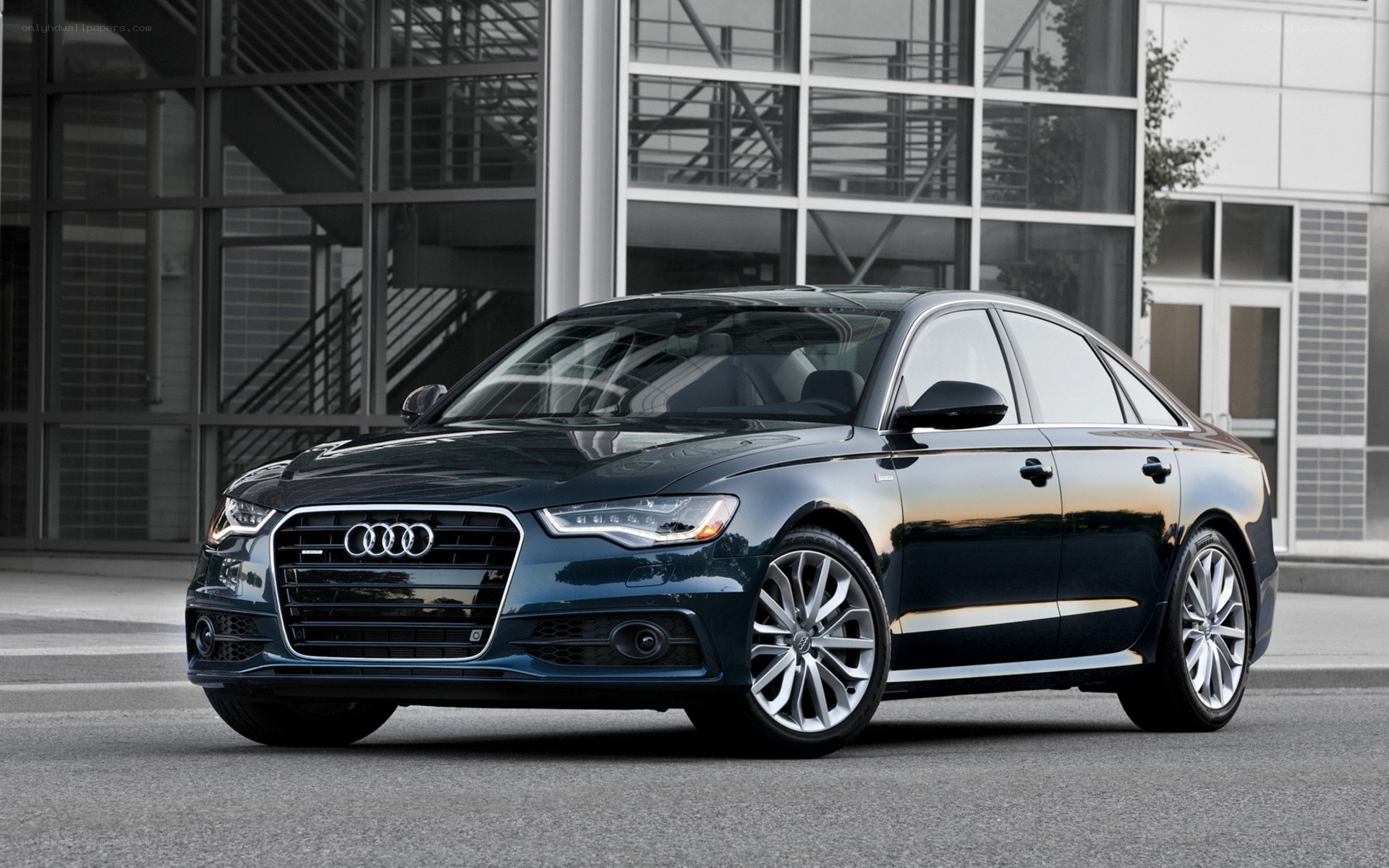 Black Audi A6 sedan