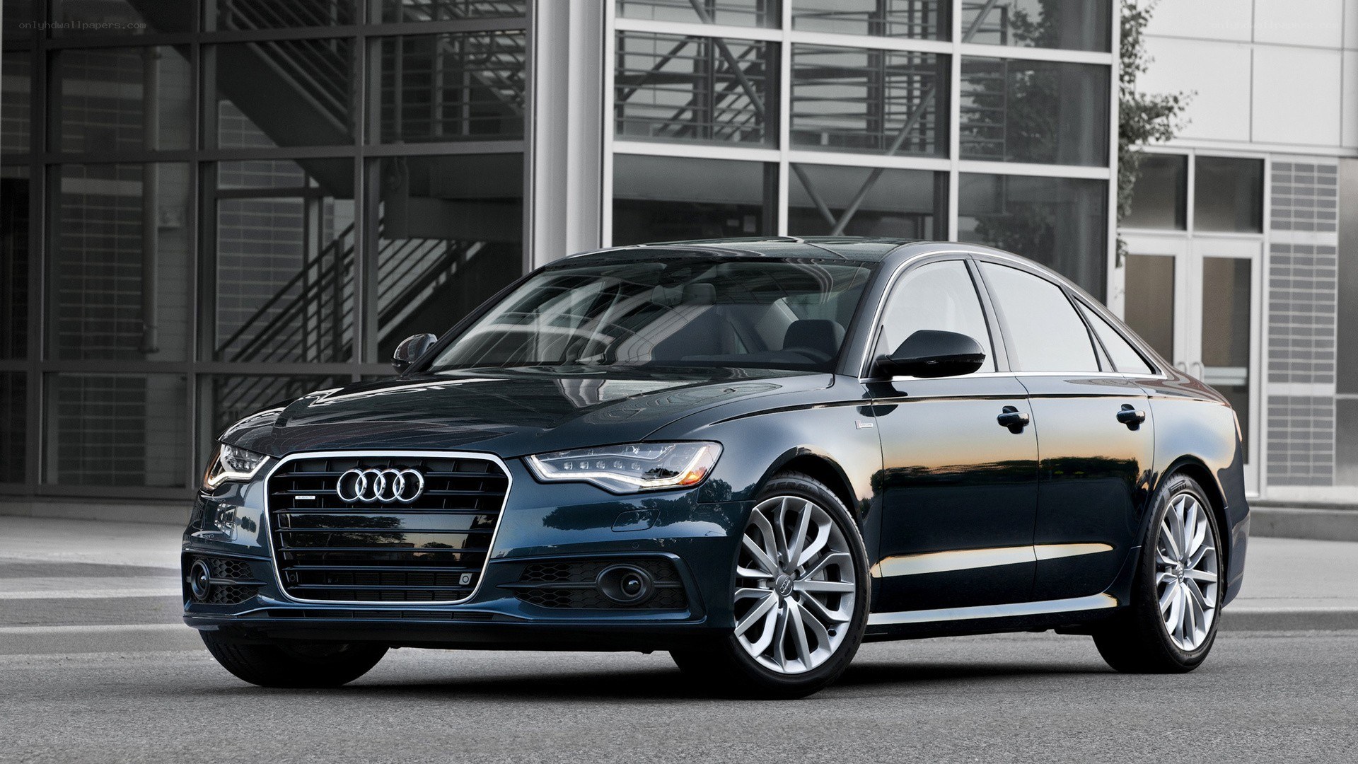 Black Audi A6 sedan