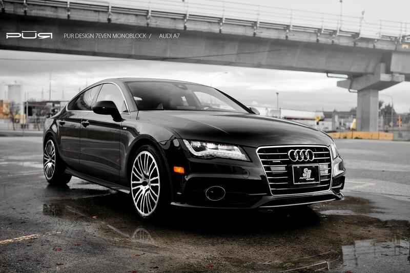 Black Audi A7 Sedan — Dramatic