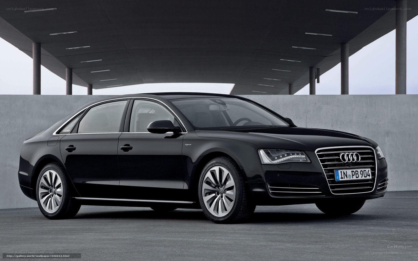 Black Audi A8 Hybrid sedan