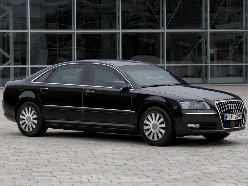 black audi a8 luxury sedan