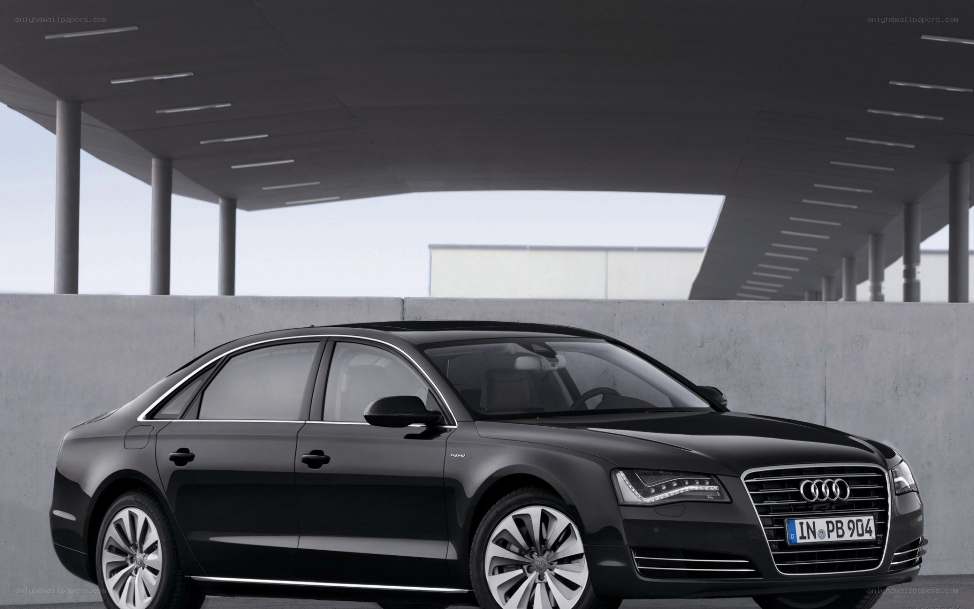 Black Audi A8 sedan