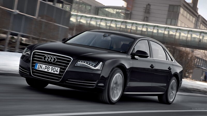 Black Audi A8 Sedan — Dynamic