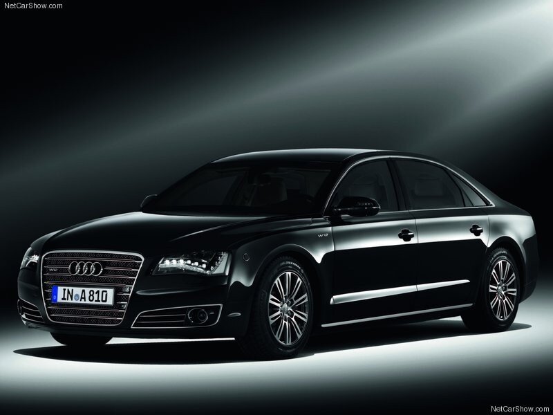 Black Audi A8 W12