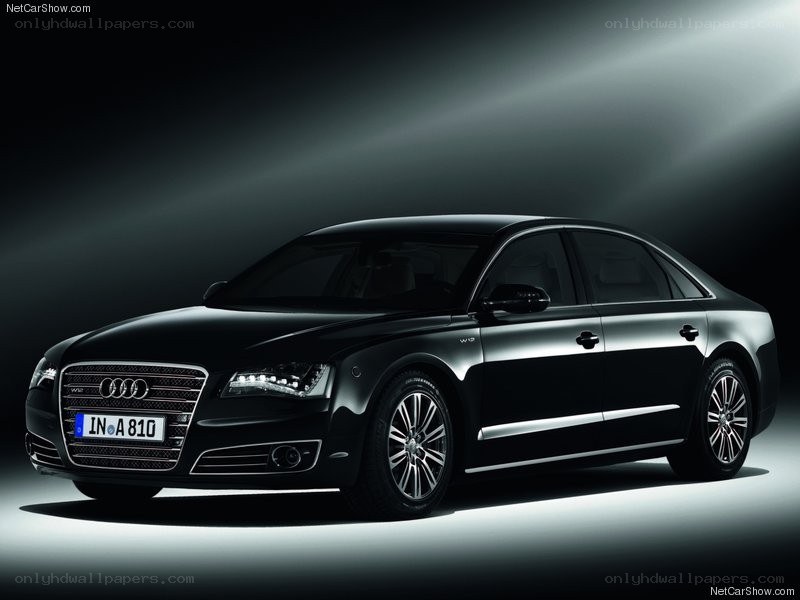 Black Audi A8 W12