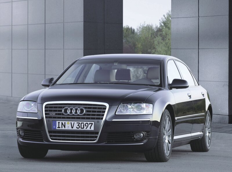 Black Audi A8 W12