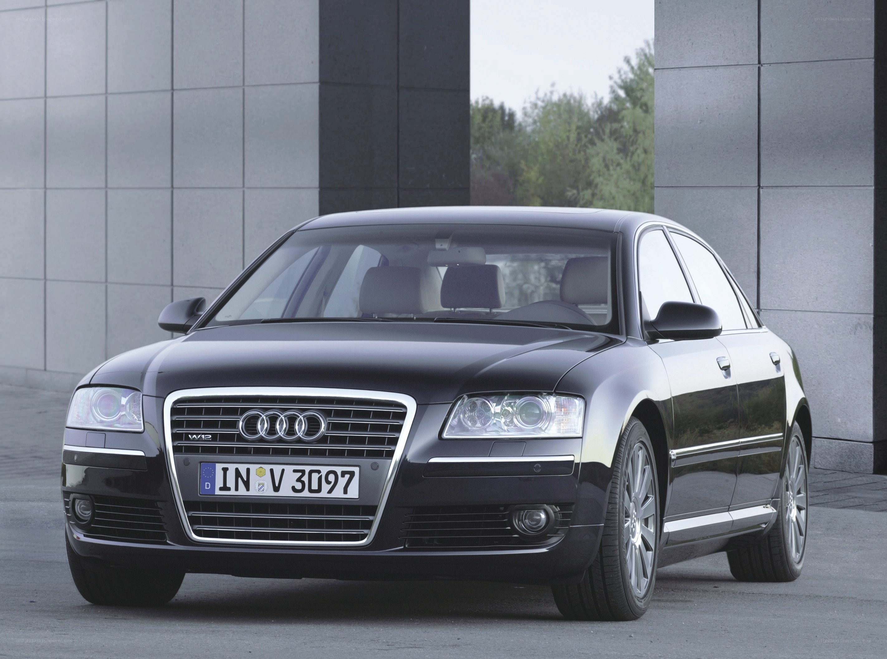 Black Audi A8 W12