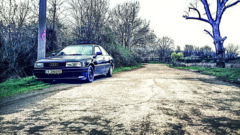 Black Audi Car — Blue, Desolate