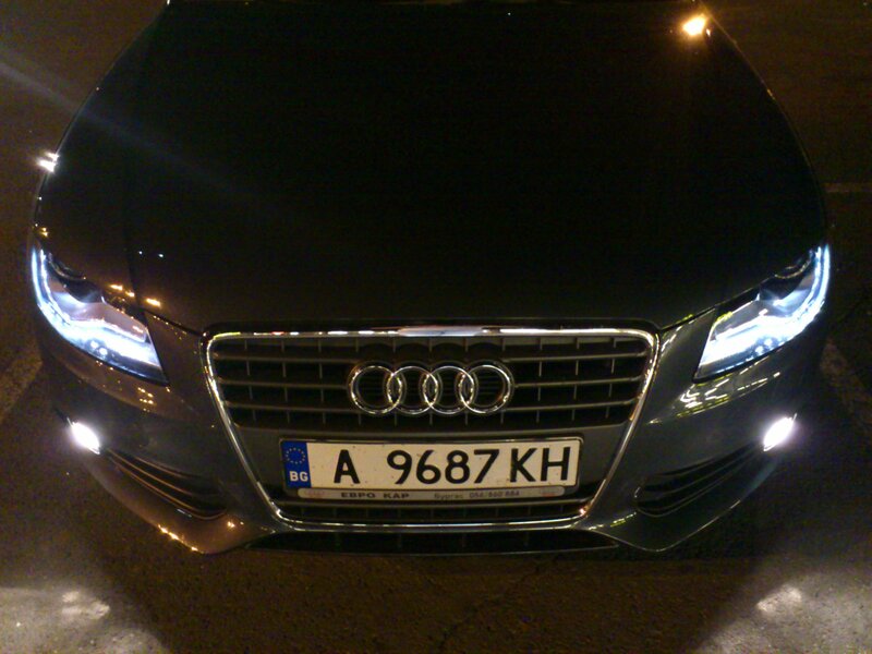 Black Audi Car — Dark