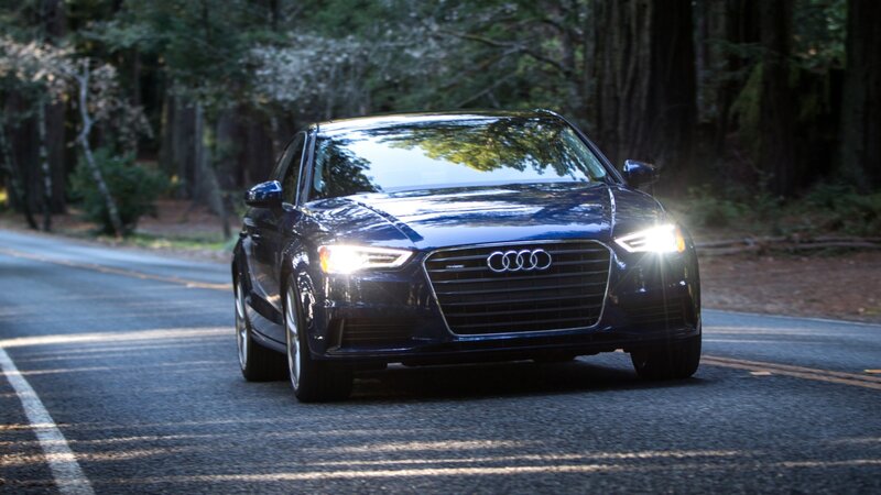 Black Audi Car — Dramatic, Night, Photograph, Road