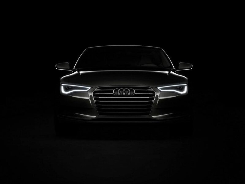 Black Audi Car — Dramatic, Night