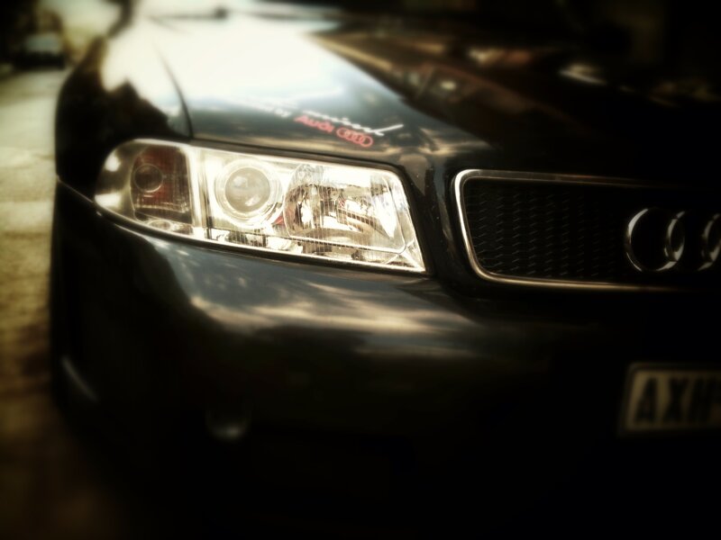 Black Audi Car Front
