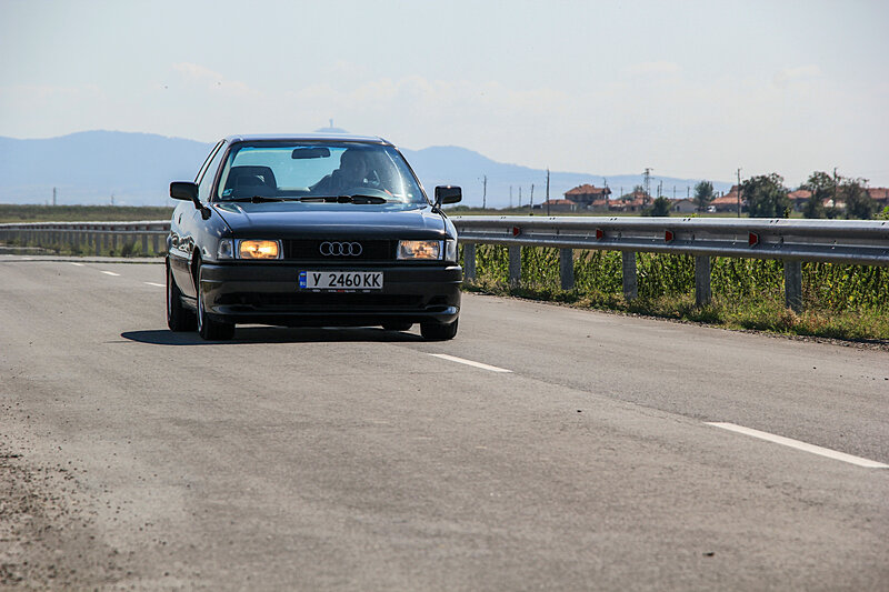 Black Audi Car — Gray, Calm, Afternoon