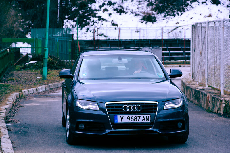 Black Audi Car — Gray, Cold