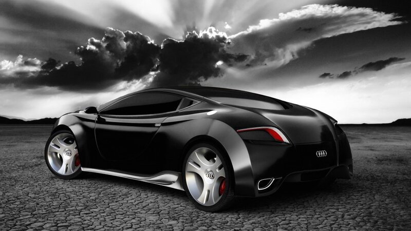 Black Audi concept car