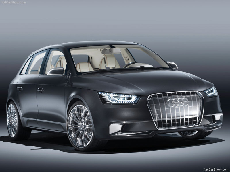 Black Audi Concept Car — Gray