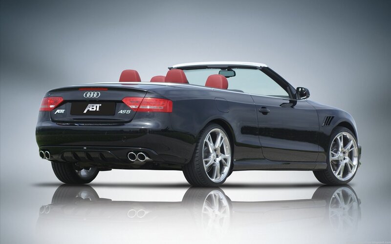 black audi convertible car