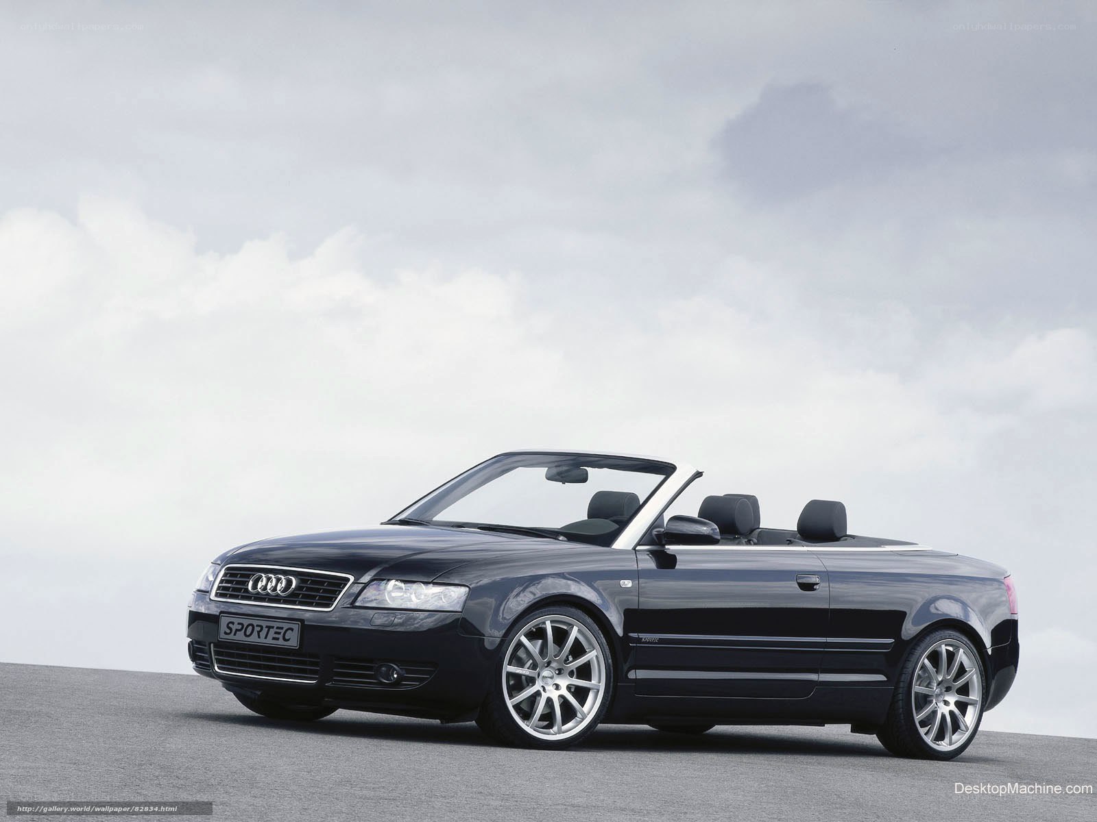 black audi convertible car