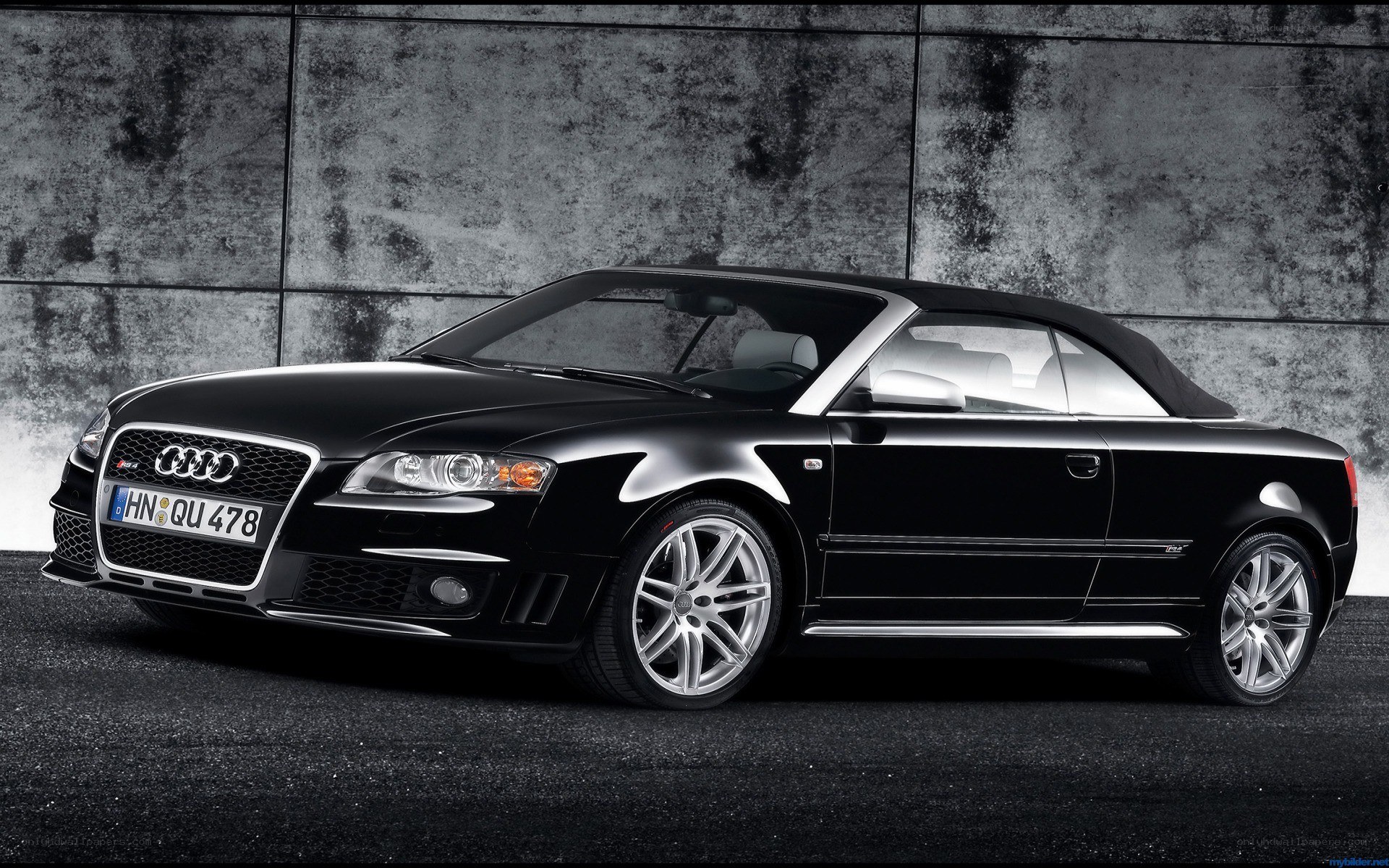 Black Audi convertible car