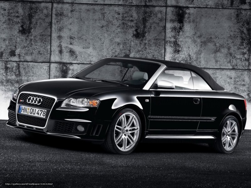 Black Audi convertible car