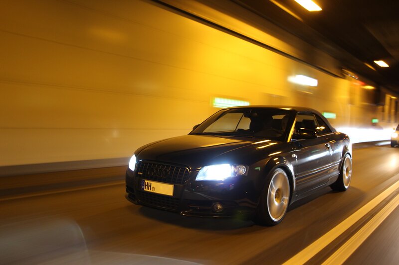 Black Audi Convertible — Dynamic