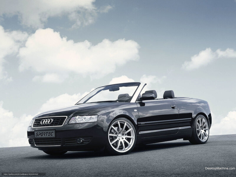 Black Audi Convertible — Gray