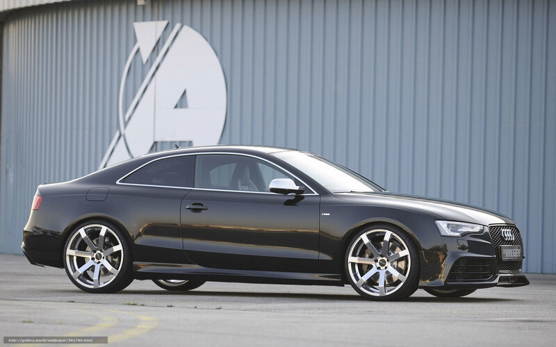 black audi coupe car