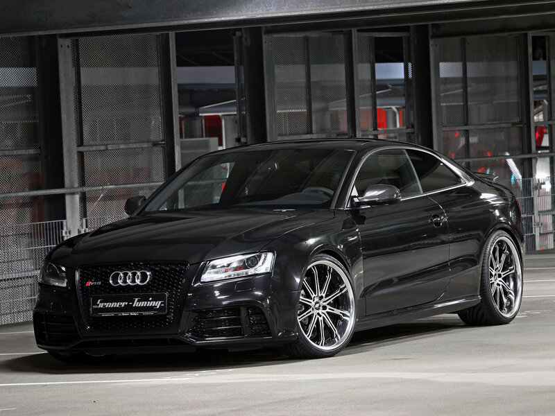 Black Audi Coupe — Dramatic, Photograph