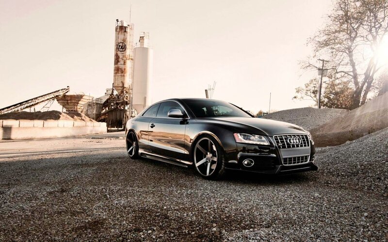 Black Audi Coupe — Dramatic