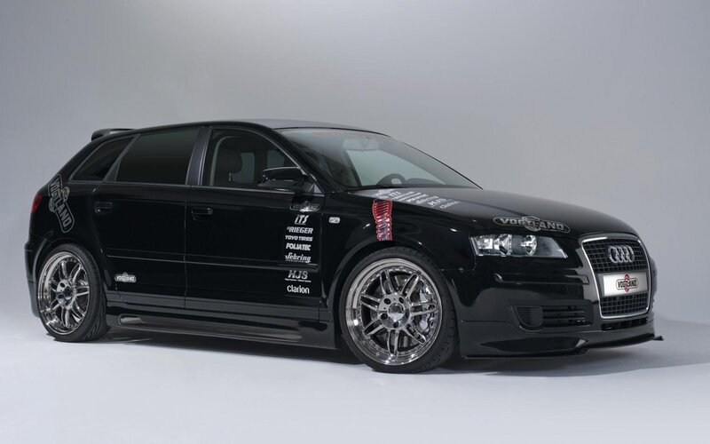 Black Audi Hatchback — Neutral, Photograph, Car