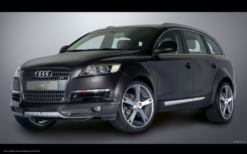 black audi q7 suv