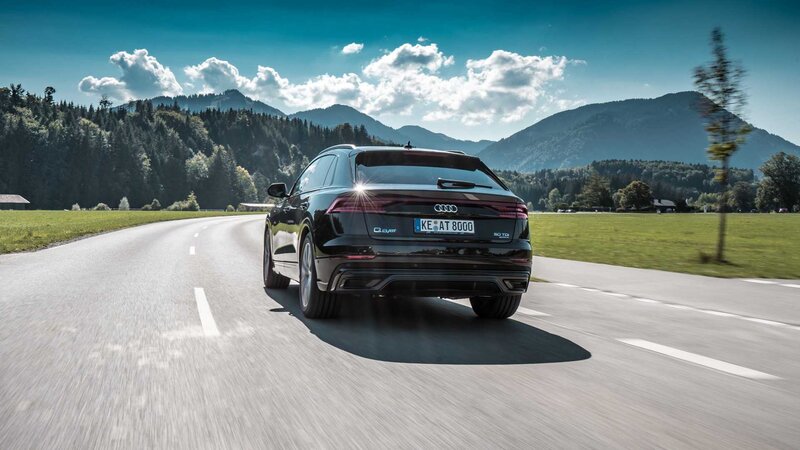 Black Audi Q8 E-tron
