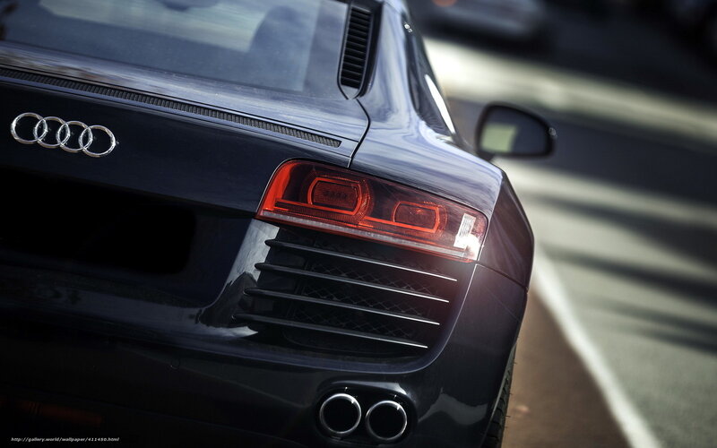 Black Audi R8 Car — Dramatic, Afternoon