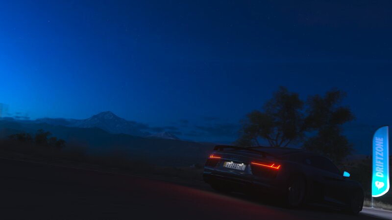 Black Audi R8 on Road